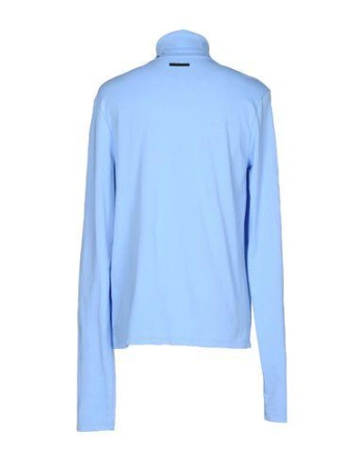 Shop Msgm T-shirts In Sky Blue
