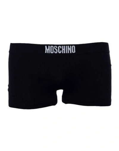 Shop Moschino Underwear Boxers In Black