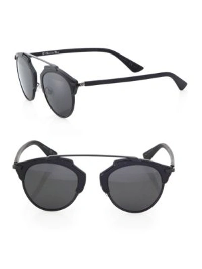 Dior So Real 48mm Pantos Sunglasses In Matte Black