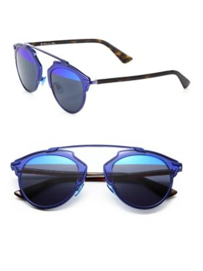 Dior So Real 48mm Pantos Sunglasses In Blue