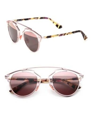Dior So Real 48mm Pantos Sunglasses In Pink
