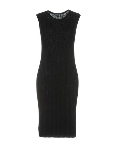 James Perse Knee-length Dress In Black