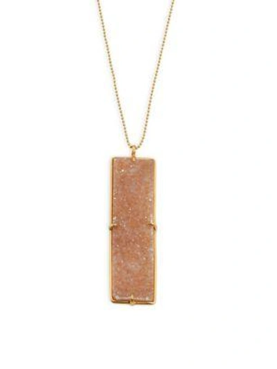 Shop Chan Luu Agate Pendant Necklace In Natural