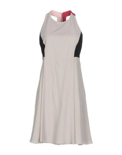 Emporio Armani Short Dress In Light Grey