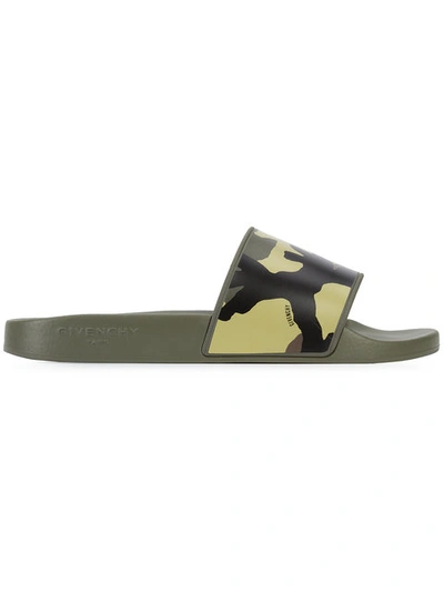 Givenchy Camouflage-print Pool Slides In Multicolor