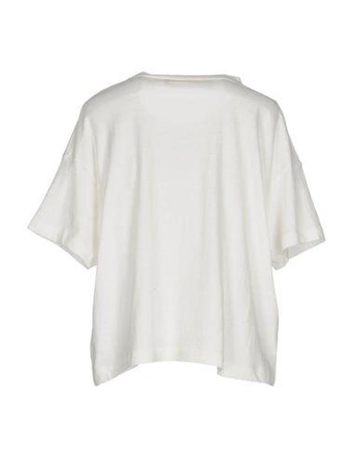 Shop Marni T-shirts In Ivory