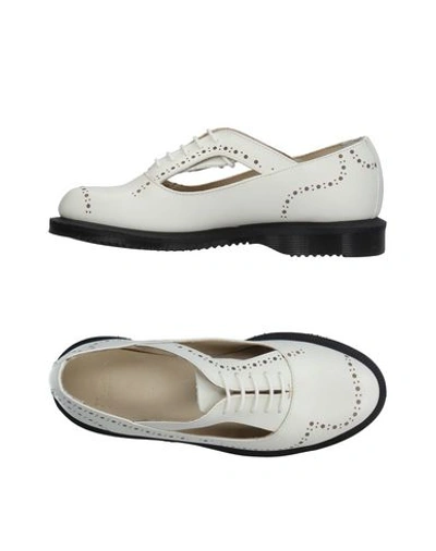 Dr. Martens Lace-up Shoes In Ivory