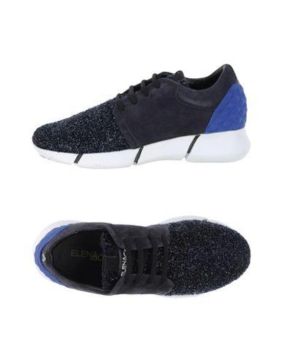 Shop Elena Iachi Sneakers In Dark Blue