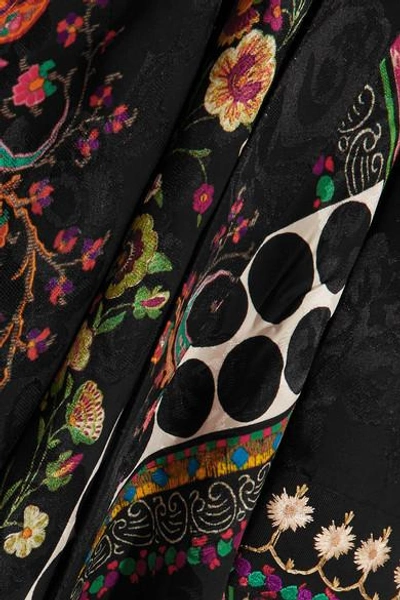 Shop Etro Embroidered Satin-jacquard Jacket