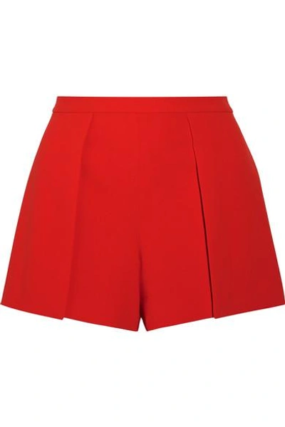 Shop Alice And Olivia Larissa Draped Crepe Shorts