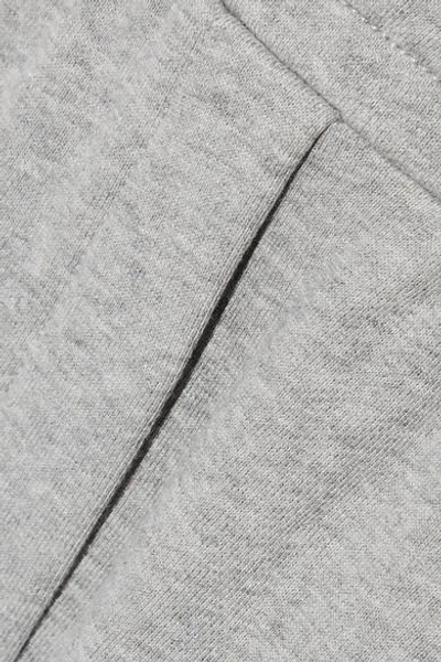 Shop Alexander Wang T Cotton-blend Jersey Wide-leg Pants In Gray