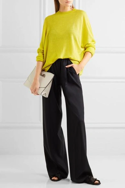 Shop Jil Sander Linen, Cashmere And Silk-blend Sweater