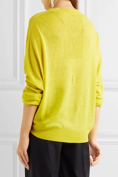 Shop Jil Sander Linen, Cashmere And Silk-blend Sweater