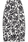 JIL SANDER Floral-print cotton-poplin midi skirt