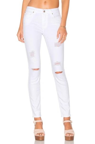 A.w.a.k.e. 7 For All Mankind The Ankle Skinny.  In Clean White 3