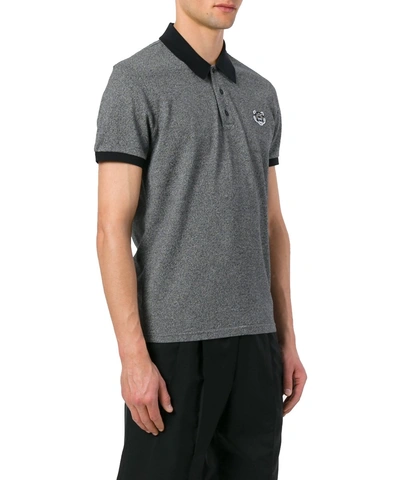 Kenzo Men&#39;s  Grey Cotton Polo Shirt'