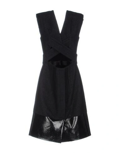 Shop Calvin Klein Collection Knee-length Dresses In Black