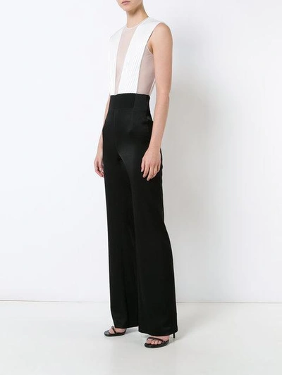 Shop Galvan Sleeveless Jumpsuit In Black