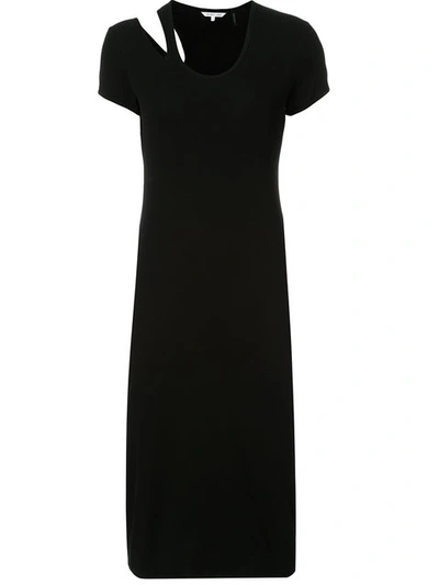 Helmut Lang Slit Shoulder T-shirt Dress