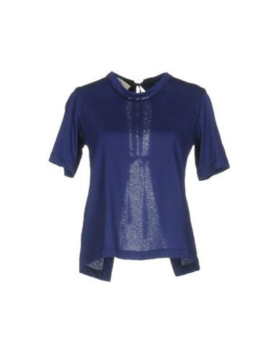 Shop Marni T-shirts In Blue