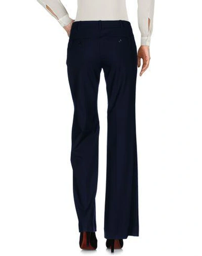 Shop Tory Burch Casual Pants In Dark Blue