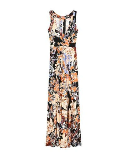 Shop Just Cavalli Long Dress In Sand