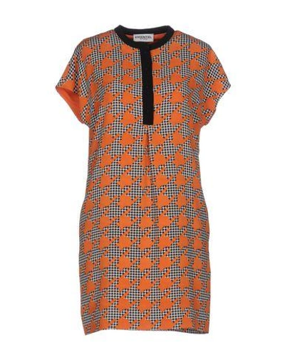 Essentiel Antwerp Short Dress In Orange