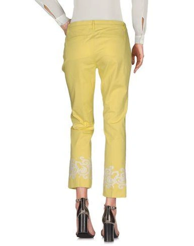 Shop Tory Burch Casual Pants In Yellow