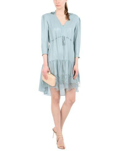 Shop Maiyet Short Dresses In Light Green