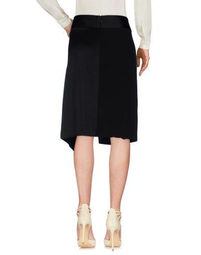 Shop Halston Heritage Knee Length Skirt In Black