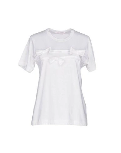 Comme Des Garçons Shirt T-shirt In White