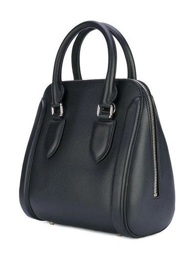 Alexander Mcqueen Medium Heroine Leather Satchel - Black