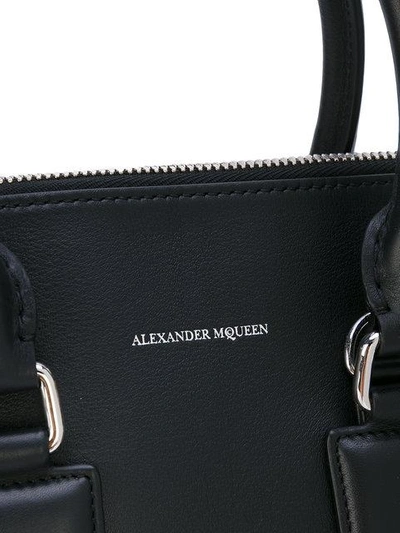 Alexander Mcqueen Medium Heroine Leather Satchel - Black