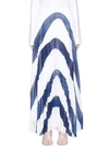ALICE AND OLIVIA 'Shannon' stripe print plissé pleated chiffon skirt