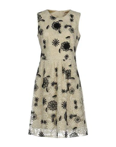 Lela Rose Short Dress In Ivory