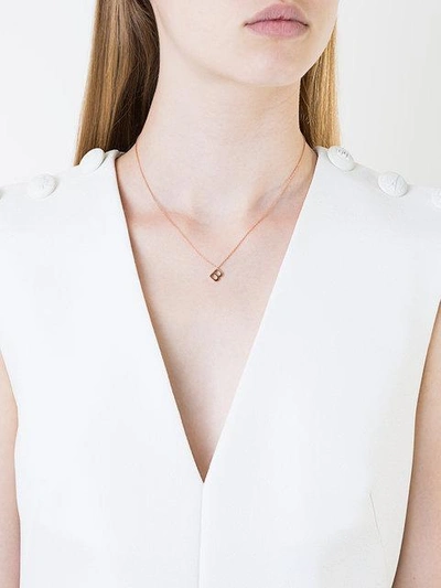 Shop Alinka Id Necklace In Rose Gold