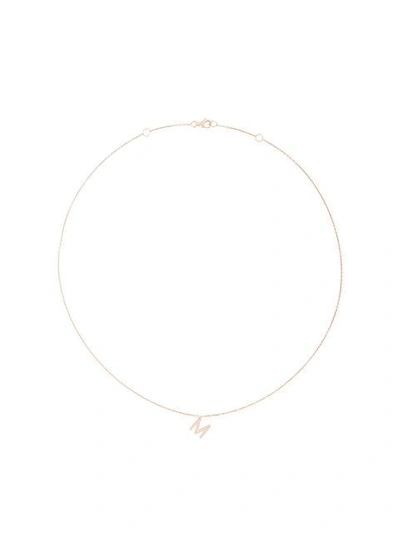 Shop Alinka Id Necklace In Rose Gold