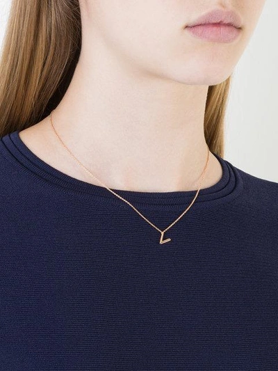 Shop Alinka Id Necklace In Rose Gold