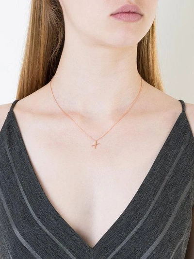 Shop Alinka Id Necklace In Rose Gold