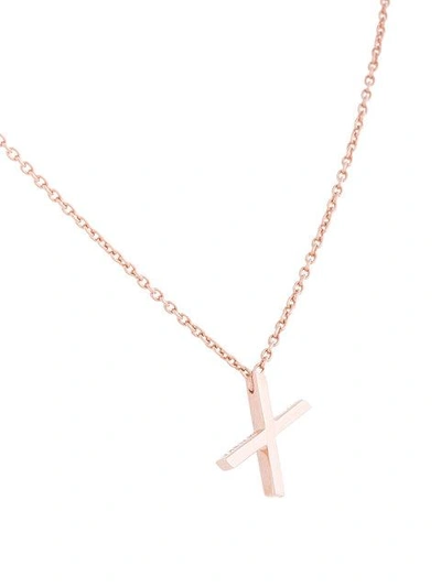 Shop Alinka Id Necklace In Rose Gold