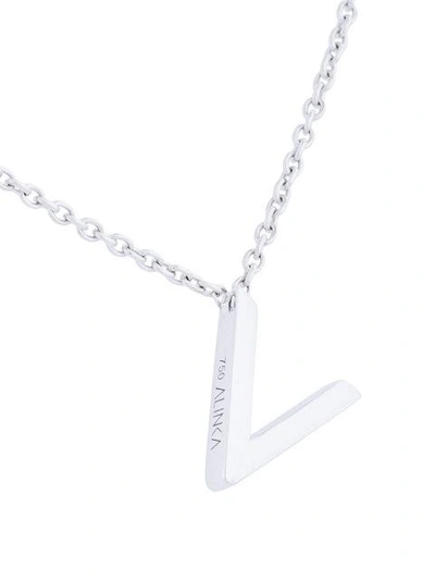 Shop Alinka Id Necklace In White Gold