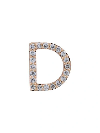 Shop Alinka 18kt ' Id' Rotgoldohrstecker Mit Diamanten In Metallic