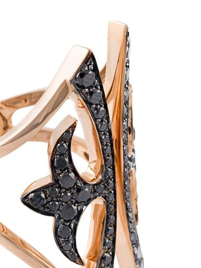 Shop Anapsara Knight Kiss Ring In Metallic