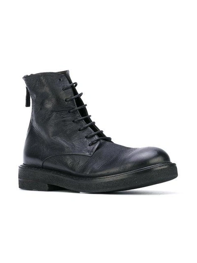 Shop Marsèll Combat Boots In Black