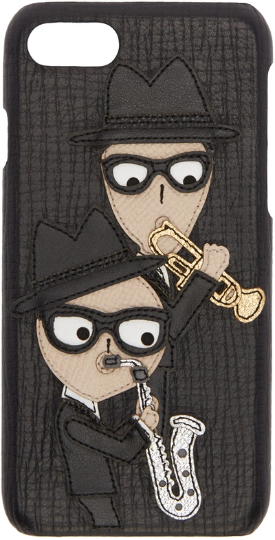 Shop Dolce & Gabbana Black Sax Players Iphone 7 Case