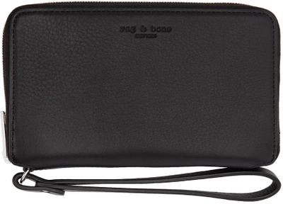 Shop Rag & Bone Black Phone Wristlet Wallet