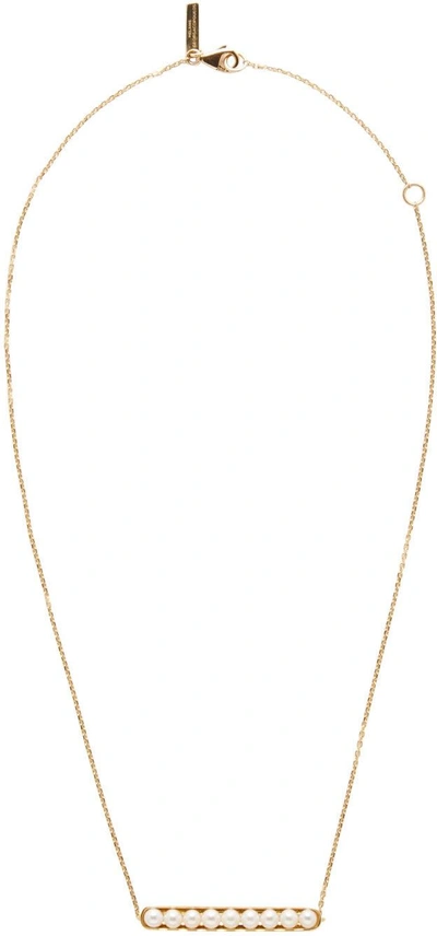 Shop Melanie Georgacopoulos Gold Essence Line Pendant In Yellow Gold