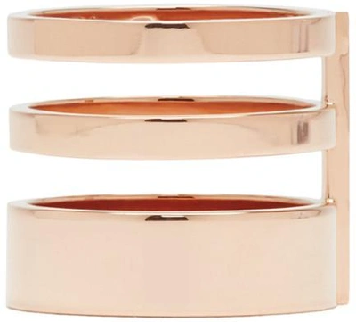 Shop Repossi Rose Gold Triple Band Berbere Ring