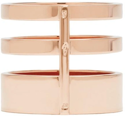 Shop Repossi Rose Gold Triple Band Berbere Ring