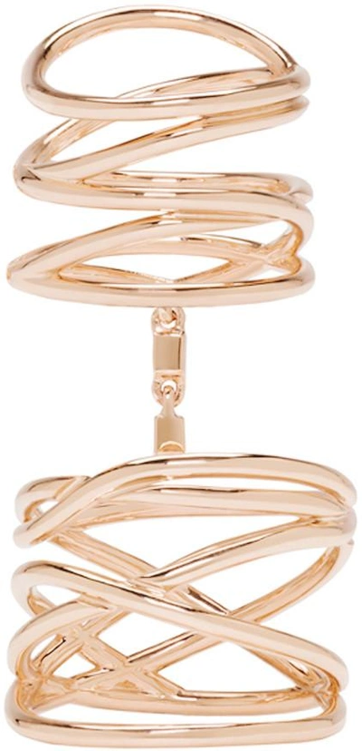 Rose Gold Twin Ring